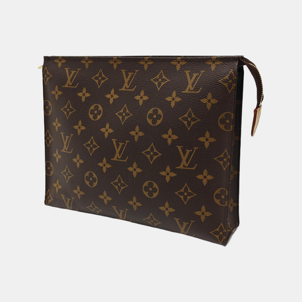 TOILET POCKET 26 Monogram Coated Canvas Brown