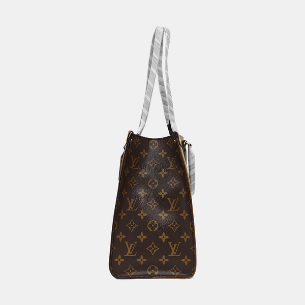 ONTHEGO MM Monogram Coated Canvas Brown