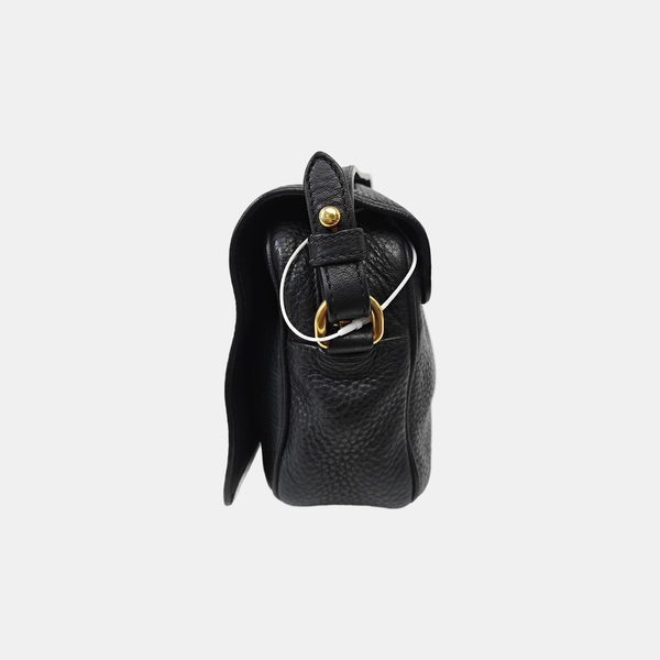 Calfskin Shoulder Bag Black