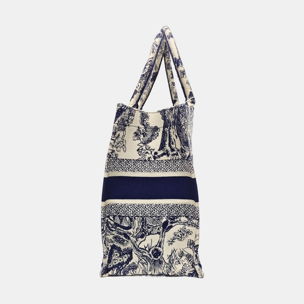 Book Tote Medium Canvas Blue