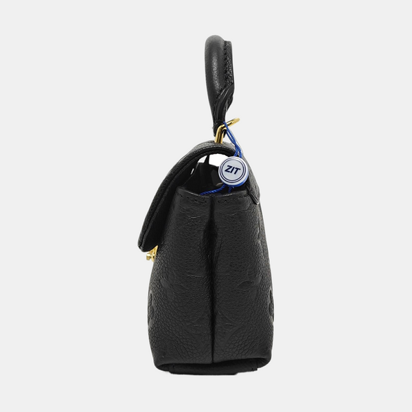 MADELEINE Nano Monogram Calfskin Black