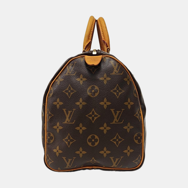 SPEEDY 30 Monogram Coated Canvas Brown