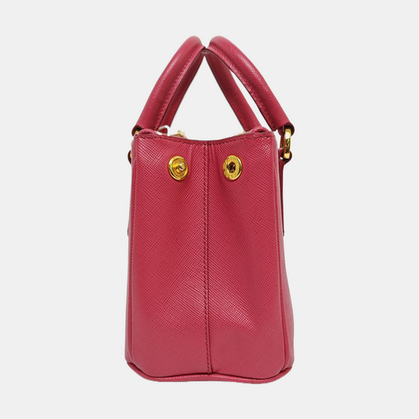 Galleria Super Mini Saffiano Calfskin Red