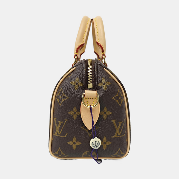 SPEEDY 20 Monogram Coated Canvas Brown