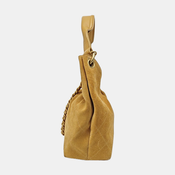 HOBO Quilted Suede Beige