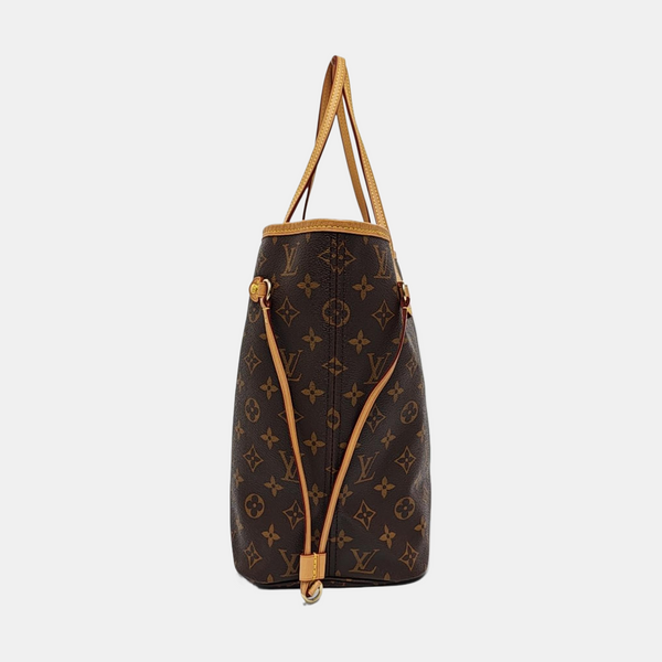 NEVERFULL MM Lona Monogram Revestida Marrón