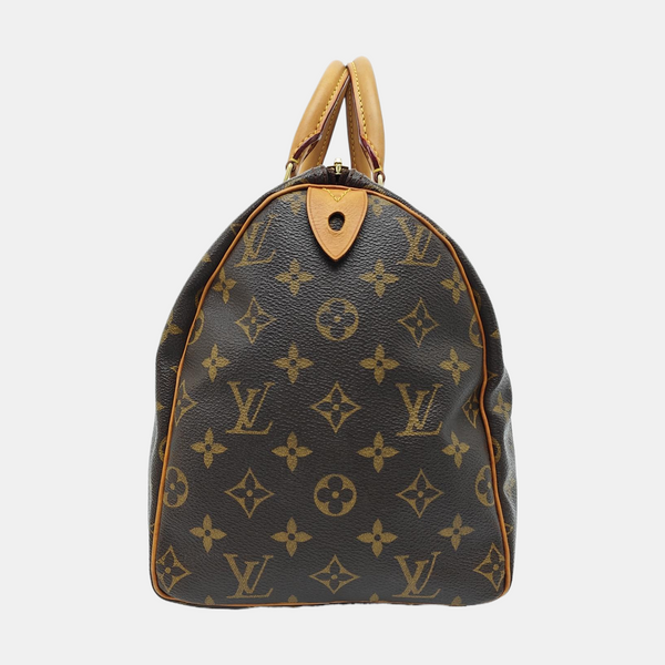 SPEEDY 30 Monogram Coated Canvas Brown
