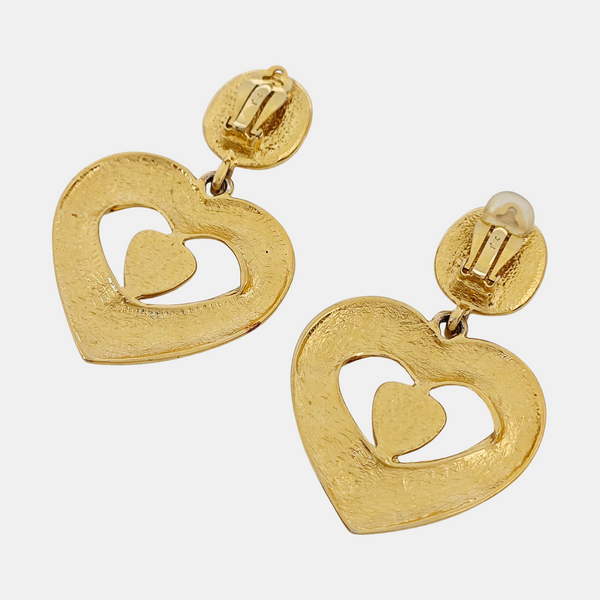 Metal Gold Clip On Earrings