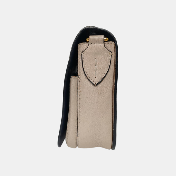 Square Stone Calfskin Beige