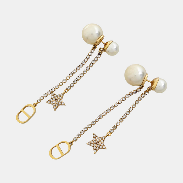 Dior Tribales Metal White Earrings