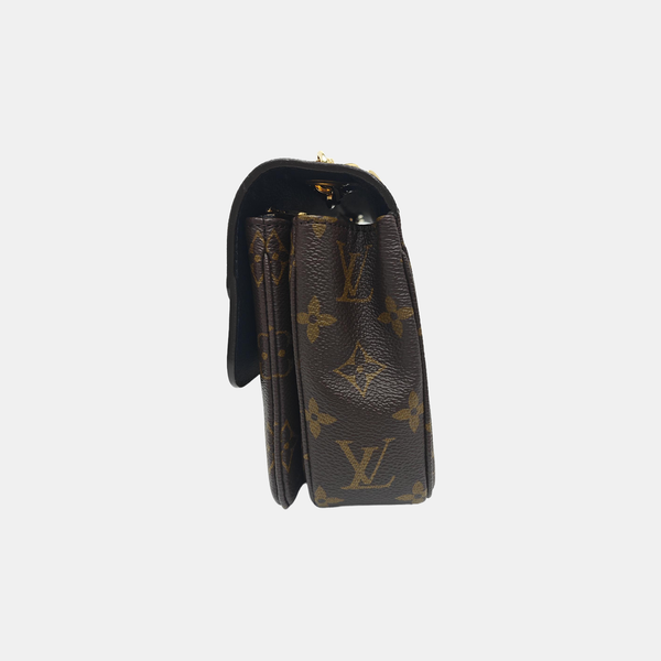 MARCEAU Monogram Coated Canvas Brown