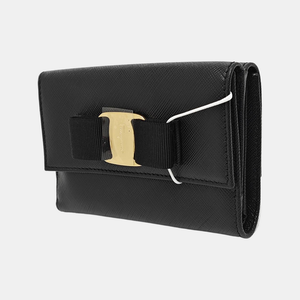 Authenticated pre-owned Vara Calfskin Black Card Holder - Wallet at Looply