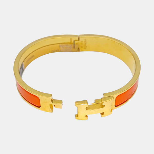 Clic H Metal Gold Bangle
