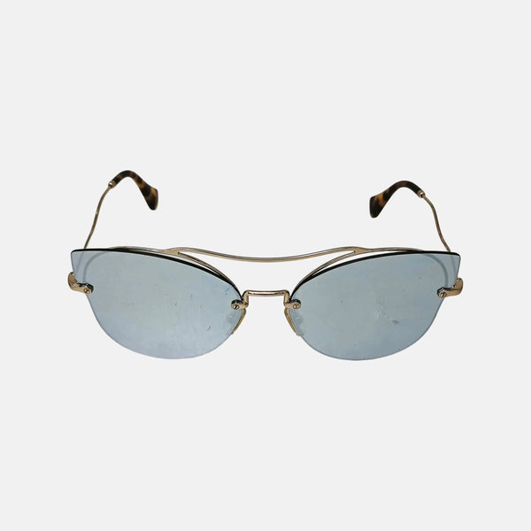 Blue Synthetic Sunglasses