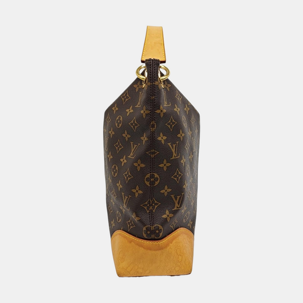 BERRI MM Monogram Coated Canvas Brown