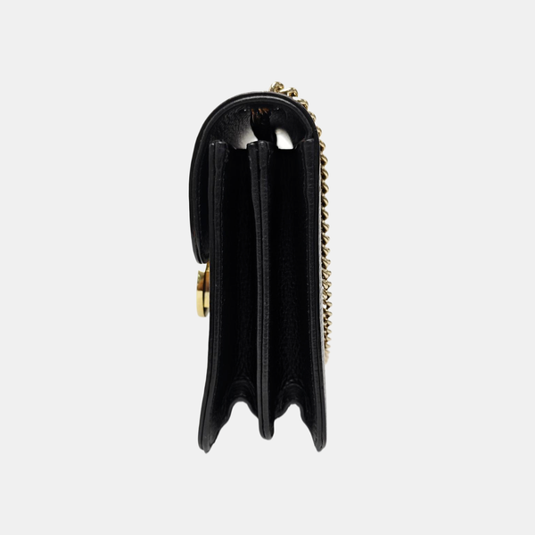 Interlocking G Small Calfskin Black