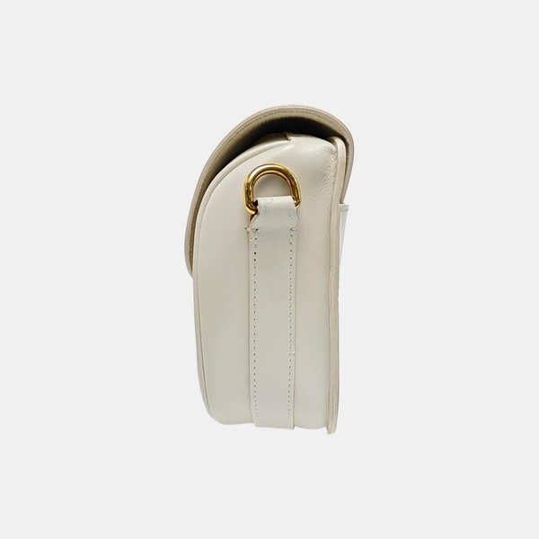 Authenticated pre-owned Bobby Medium Calfskin White - Shoulder Bag at Looply