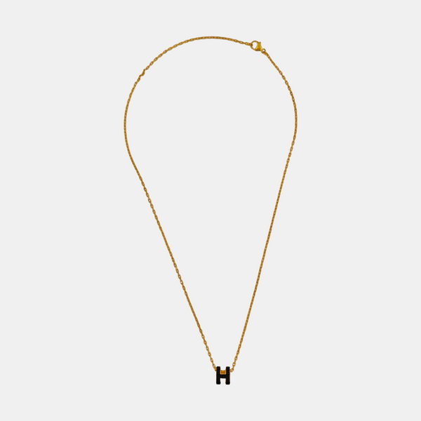 Pop H Metal Gold Necklace