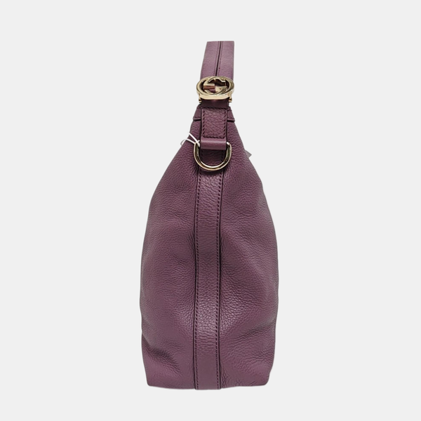 Calfskin Shoulder Bag Purple