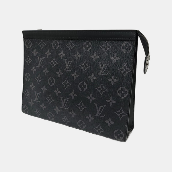 Pochette Voyag MM Monogram Coated Canvas Black
