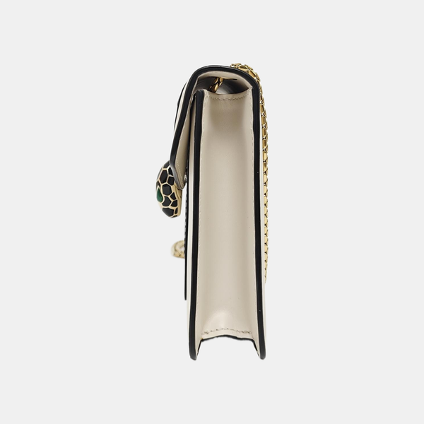 SERPENTI FOREVER Small Calfskin White