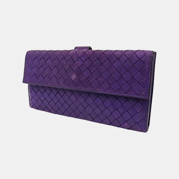 Calfskin Wallet Purple