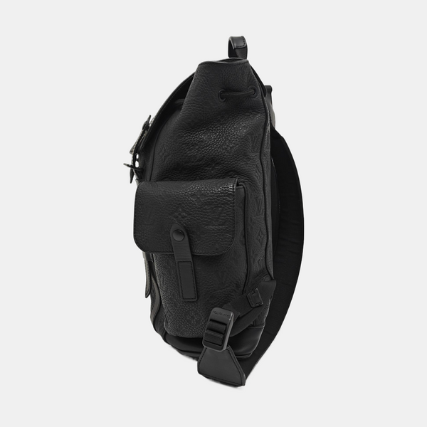 CHRISTOPHER PM Monogram Calfskin Black