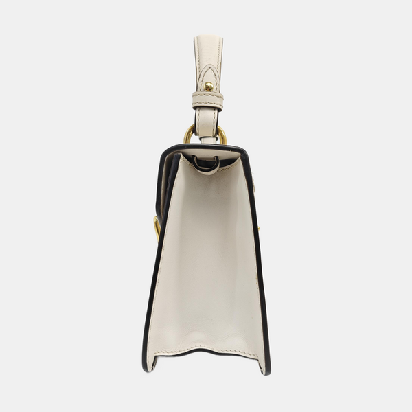 Sylvie Mini Calfskin White