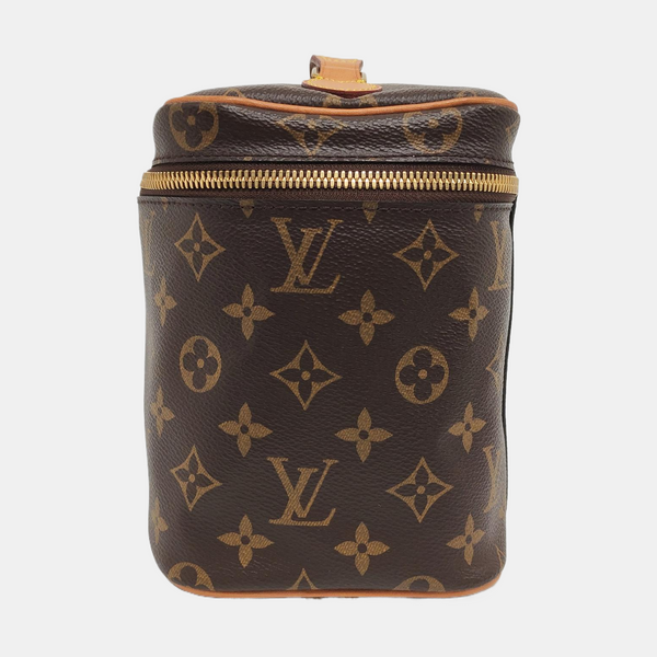 NICE BB Monogram Coated Canvas Brown
