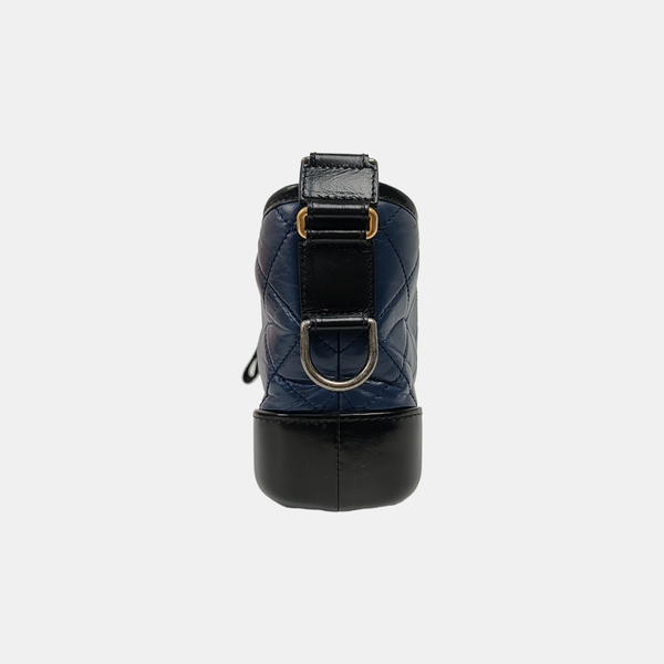 Authenticated pre-owned GABRIELLE Small Quilted Calfskin Blue - Shoulder Bag at Looply