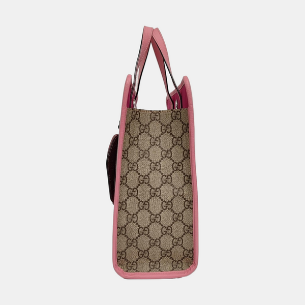 Children’s GG Bucket Monogram Coated Canvas Beige