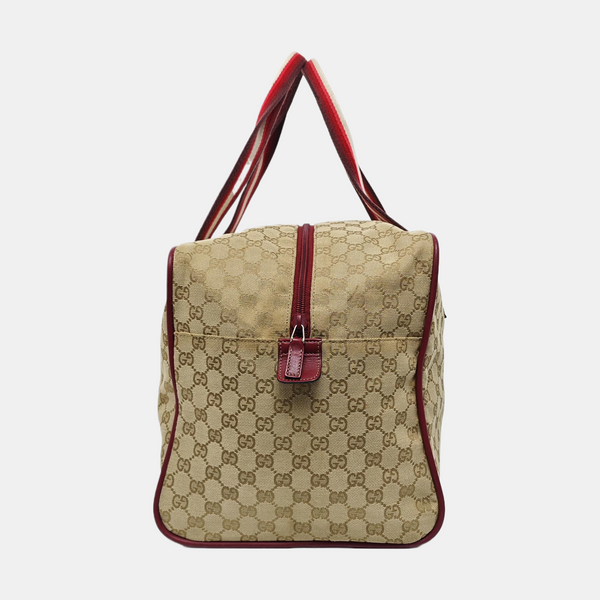 Monogram Canvas Tote Bag Beige