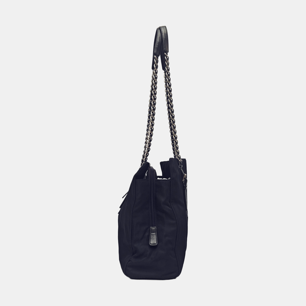 Nylon Tote Bag Blue