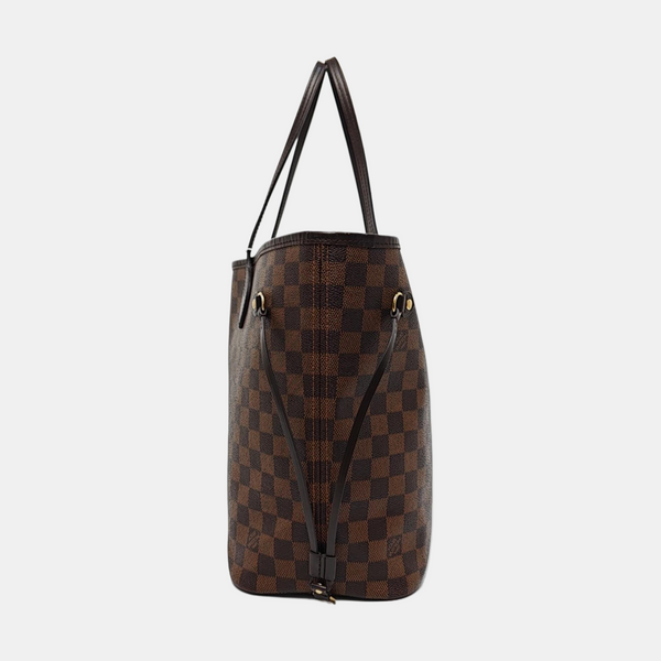 NEVERFULL MM Damier Ebene Coated Canvas Brown
