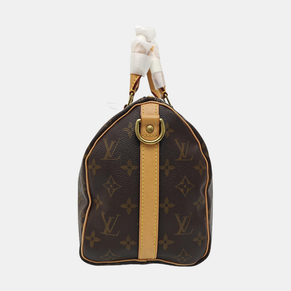 SPEEDY 25 Monogram Coated Canvas Brown