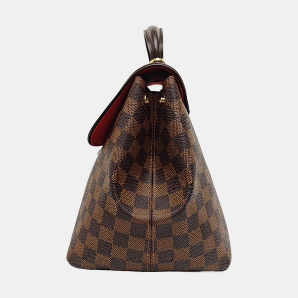 BERGAMO MM Damier Ebene Coated Canvas Brown