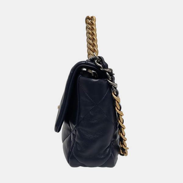 CHANEL 19 Small Quilted Lambskin Blue