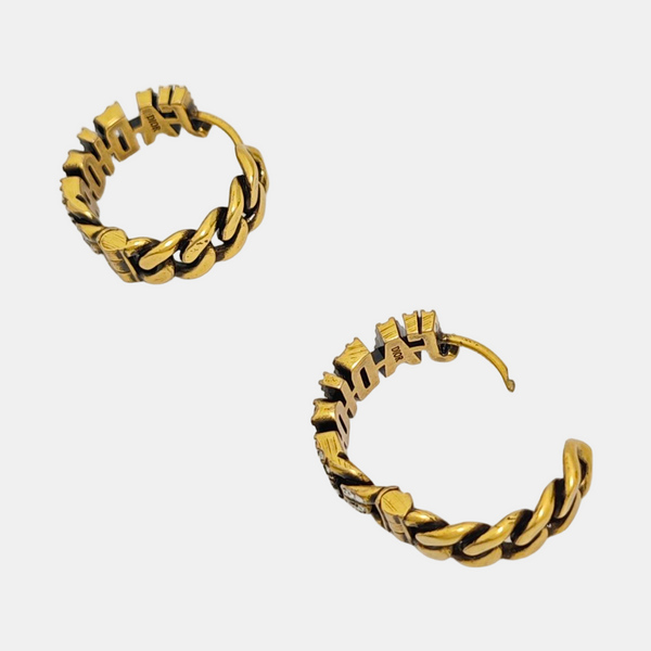 J'adior Metal Gold Earrings