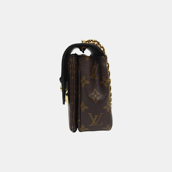 MARCEAU Monogram Coated Canvas Brown