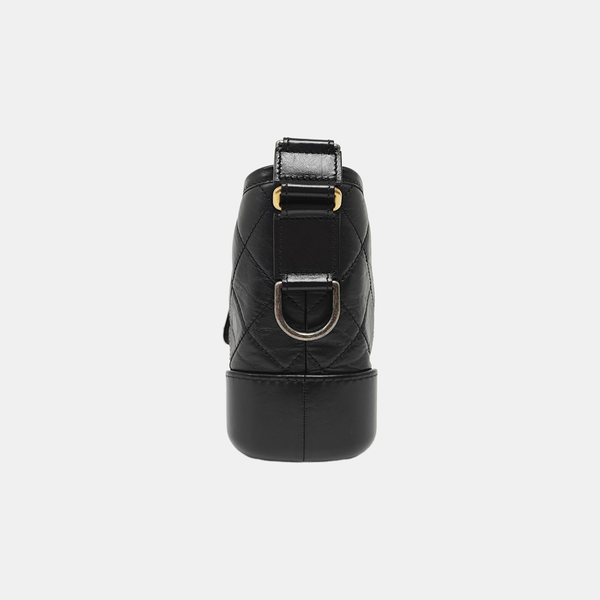 GABRIELLE Small Quilted Calfskin Black
