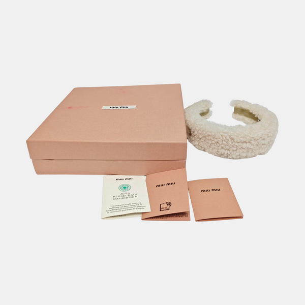 Fabric Hairband White