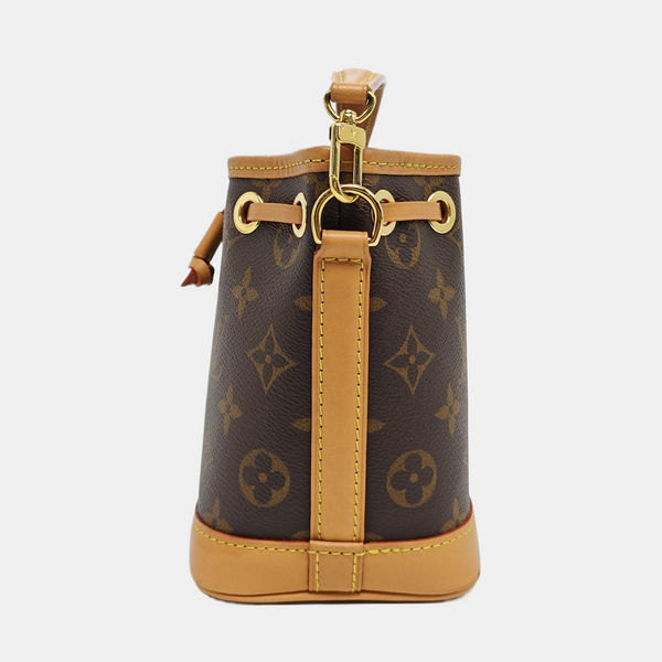 NOÉ Nano Monogram Coated Canvas Brown