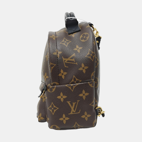 PALM SPRINGS Mini Monogram Coated Canvas Brown