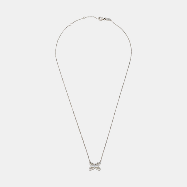 Jeux De Liens 18k White Gold Silver Necklace