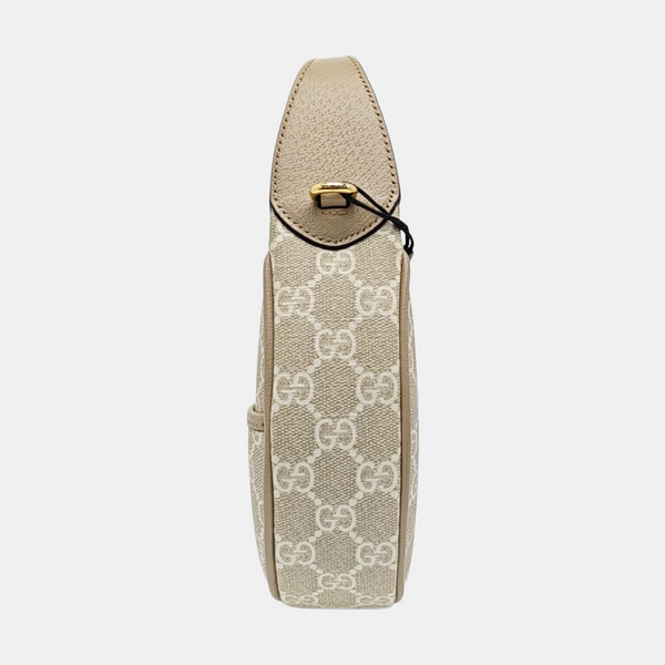 Monogram Coated Canvas Shoulder Bag Beige