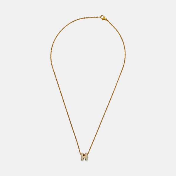 Pop H Metal Gold Necklace