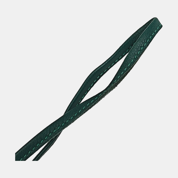 Leather Bag Charm Green