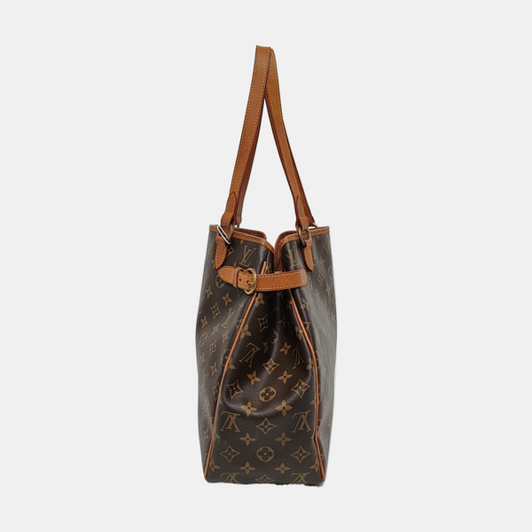 BATIGNOLLES MM Monogram Coated Canvas Brown