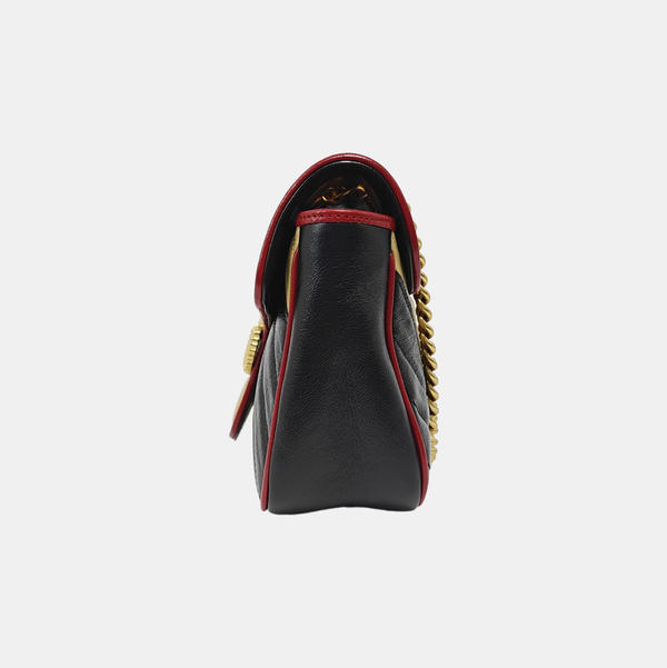 GG Marmont Medium Quilted Calfskin Multicolor