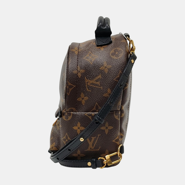 PALM SPRINGS Mini Monogram Coated Canvas Brown
